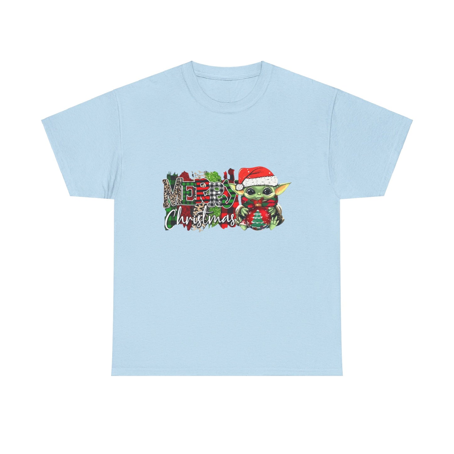 OMNI™ Baby Yoda Christmas Themed Unisex Heavy Cotton T-Shirt