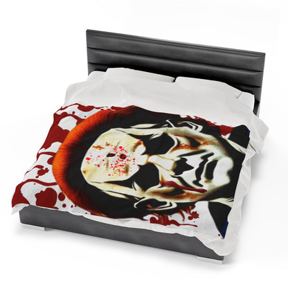 OMNI™ Michael Myers Design Velveteen Plush Blanket for Halloween