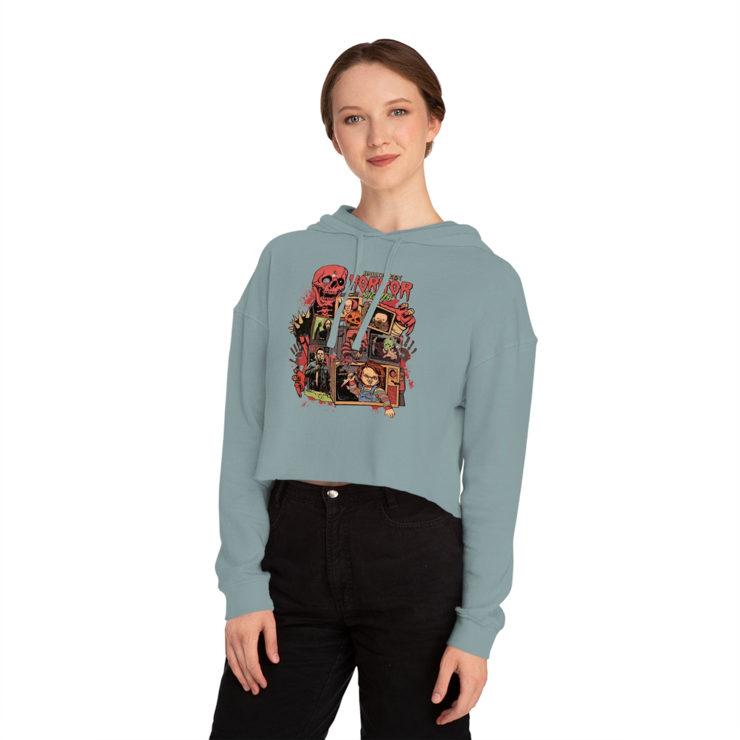 OMNI™ Halloween Horror Nights Women’s Cropped Hoodie