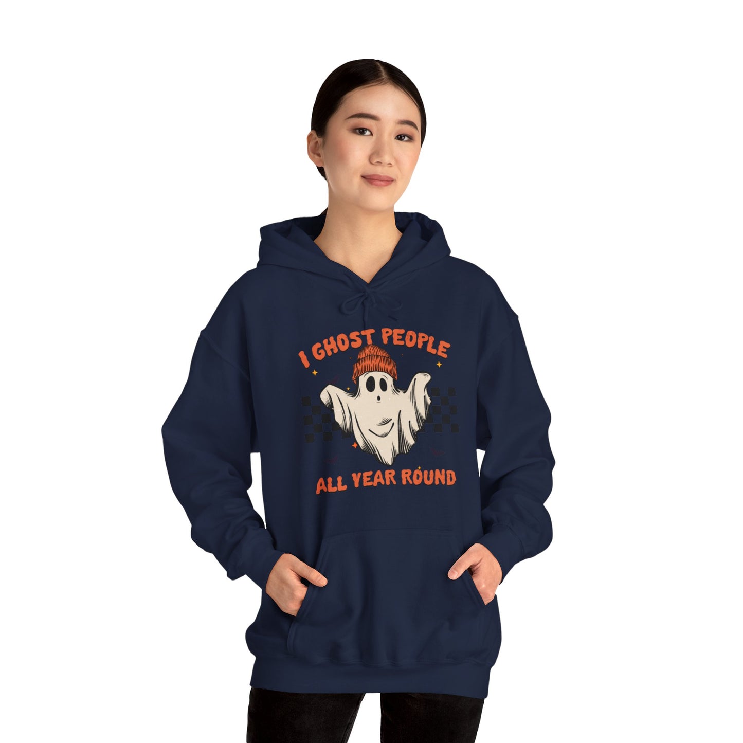 OMNI™ I Ghost People All Year Round Unisex Heavy Blend Hoodie