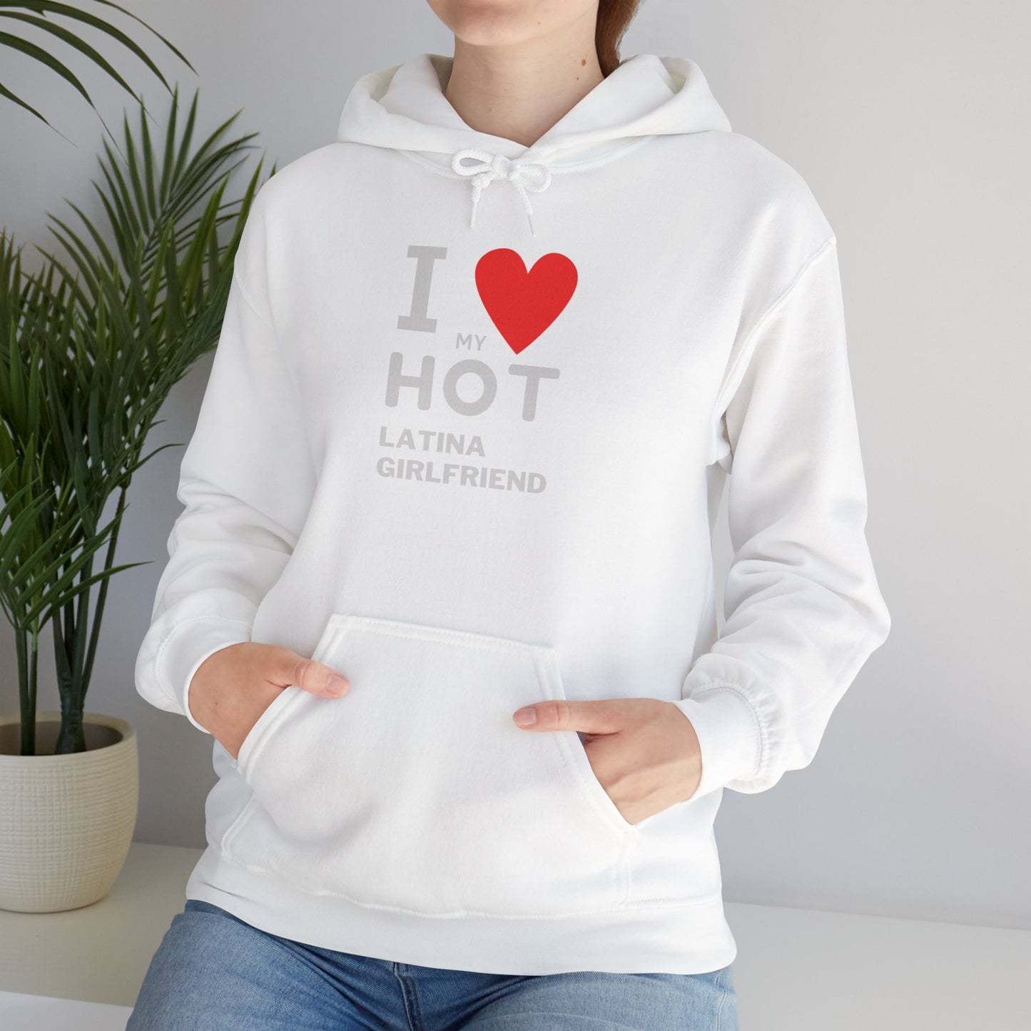 OMNI™ I Love My Hot Latina Girlfriend Men's Heavy Blend Hoodie