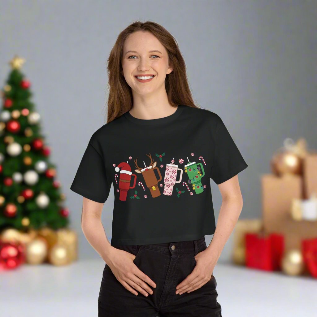 OMNI™ Christmas Tumbler Champion Women's Heritage Cropped T-Shirt