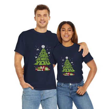 OMNI™ May The Force Be With You Christmas Tree Unisex Heavy Cotton T-Shirt