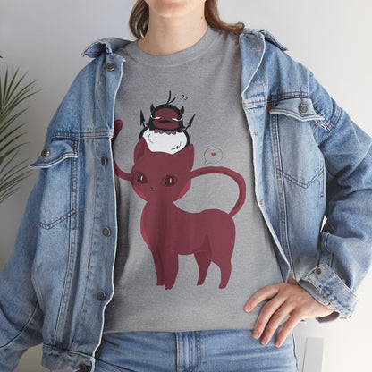 OMNI™ Nero and Rouge Duo Unisex Heavy Cotton T-Shirt