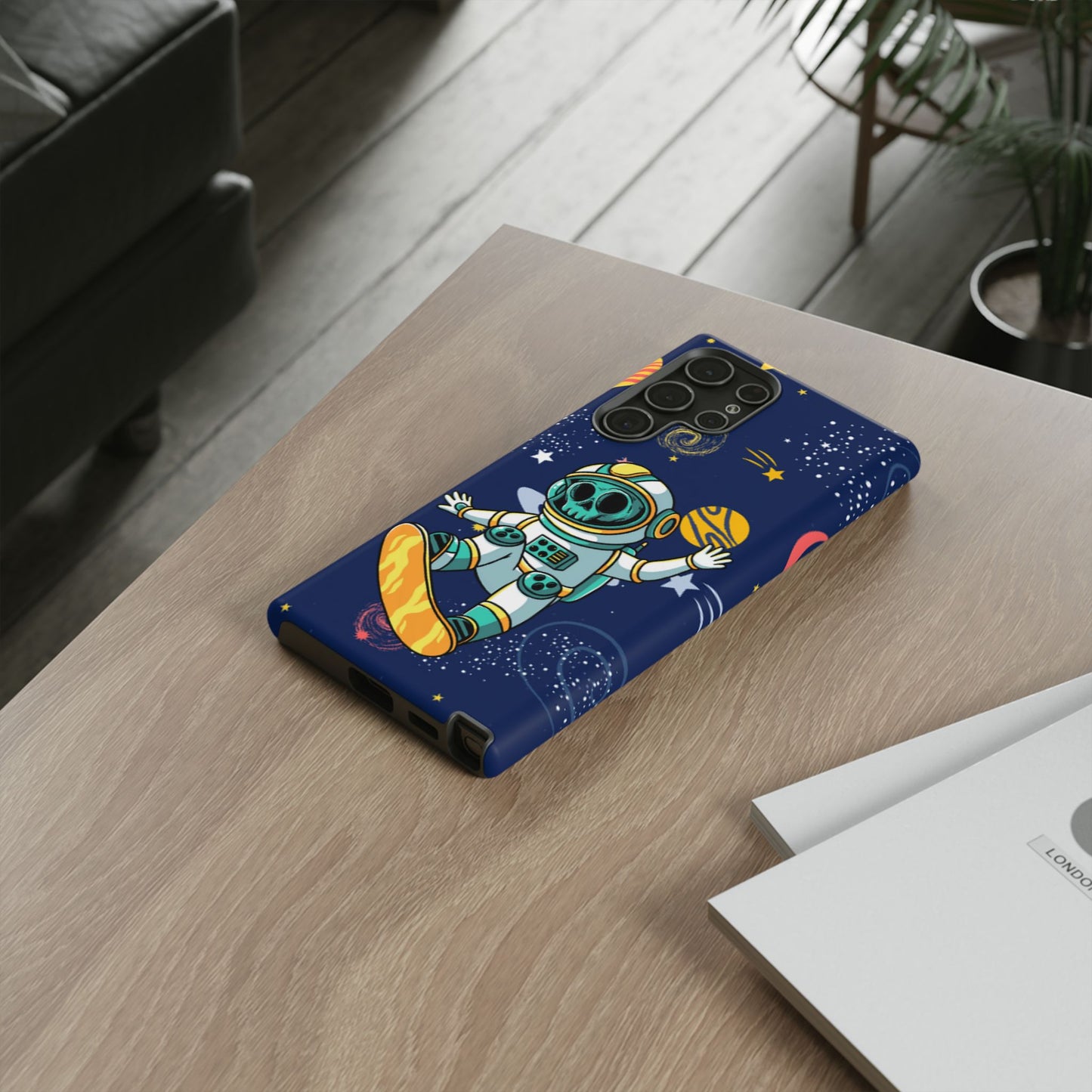 OMNI™ Skeleton Astronaut Space Surfer Double Layered Phone Case