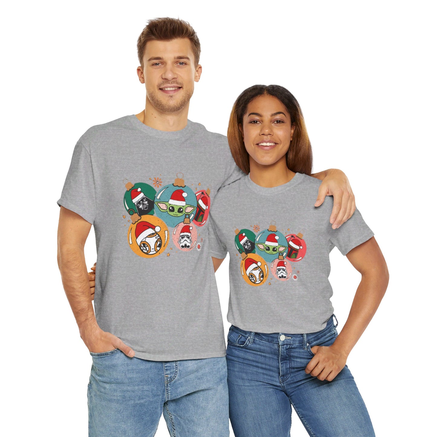 OMNI™ Star Wars Christmas Themed Unisex Heavy Cotton T-Shirt