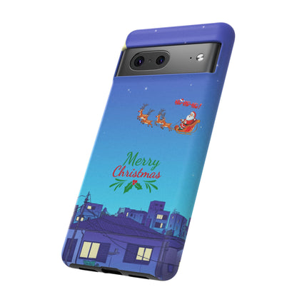 OMNI™ Santa and His Reindeer (Merry Christmas) Starry Night Double Layered Phone Cases