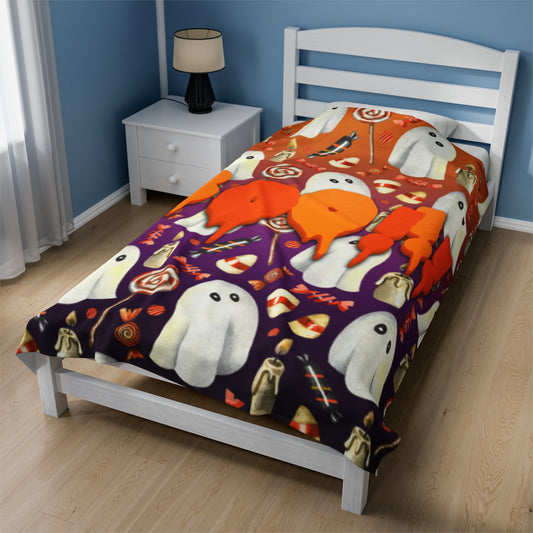 OMNI™ Halloween Graphic Velveteen Plush Blanket