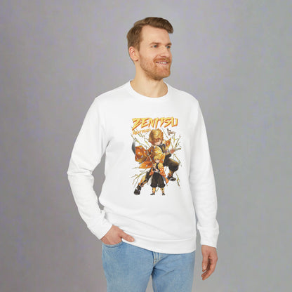 OMNI™ Demon Slayer Zenitsu Agatsuma Adidas Unisex Fleece Crewneck Sweatshirt