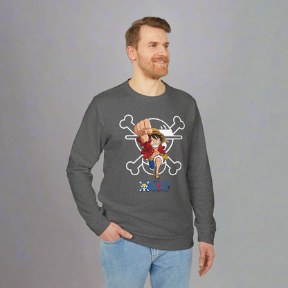 OMNI™ One Piece Straw Hat Monkey D. Luffy Adidas Unisex Fleece Crewneck Sweatshirt