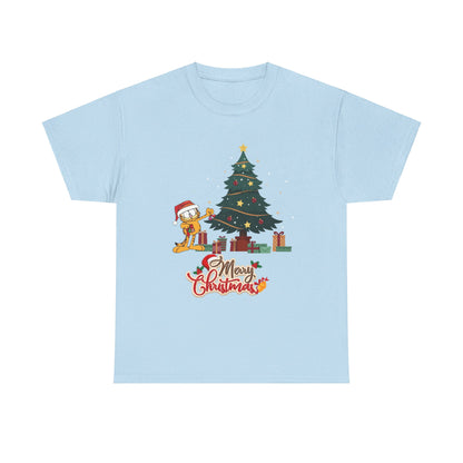 OMNI™ Garfield Christmas Themed Unisex Heavy Cotton T-Shirt