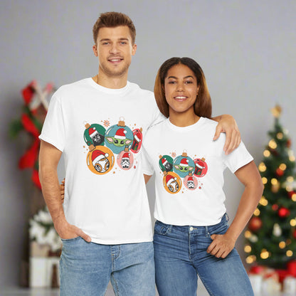 Star Wars Christmas Themed Unisex Heavy Cotton T-Shirt