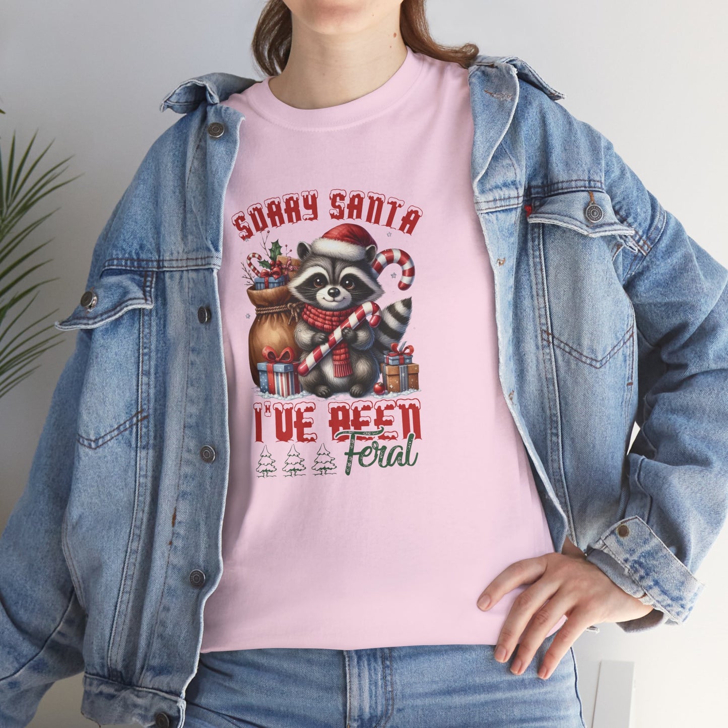 OMNI™ Sorry Santa I've Been Feral Unisex Heavy Cotton T-Shirt