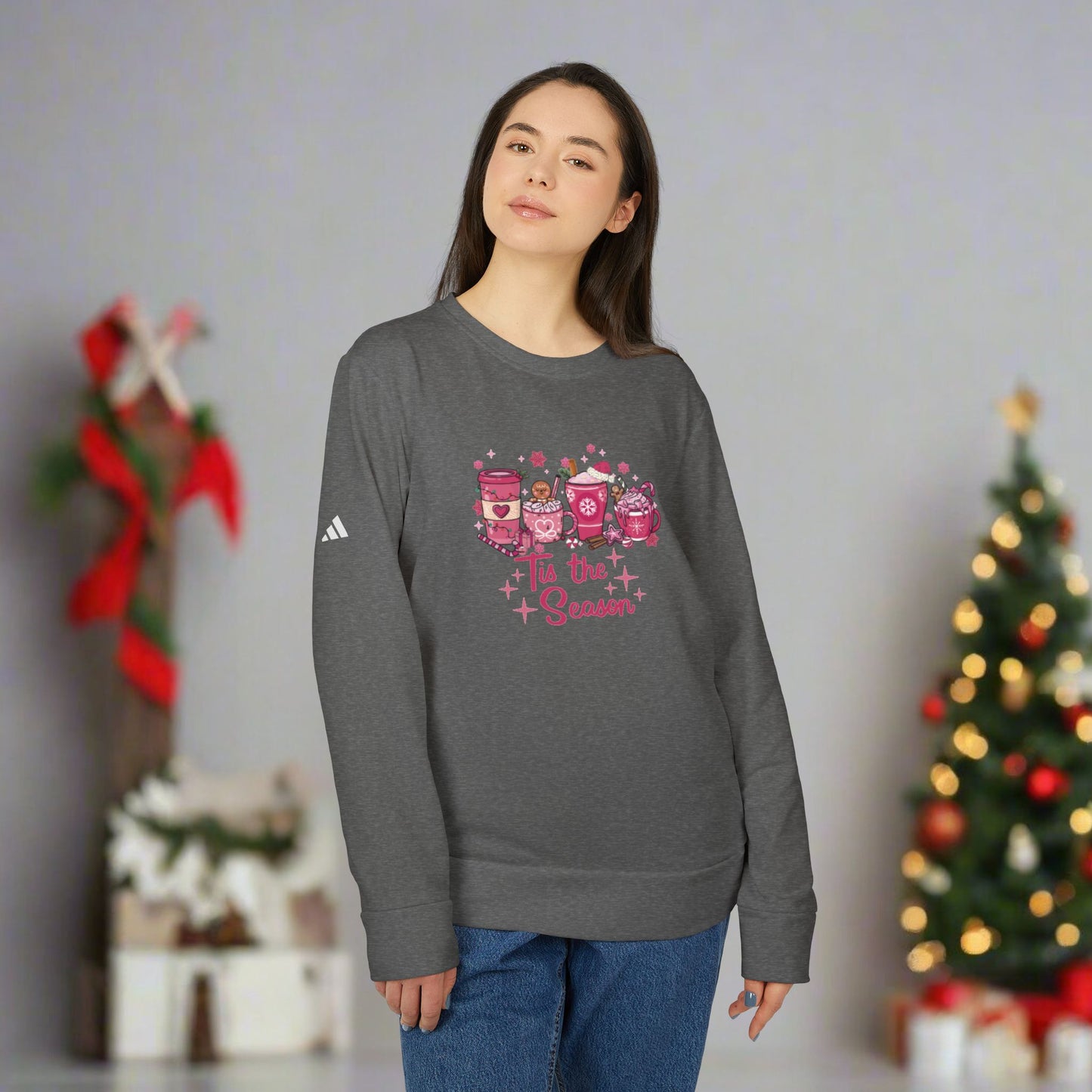 OMNI™ Tis The Season Adidas Unisex Fleece Crewneck Sweatshirt