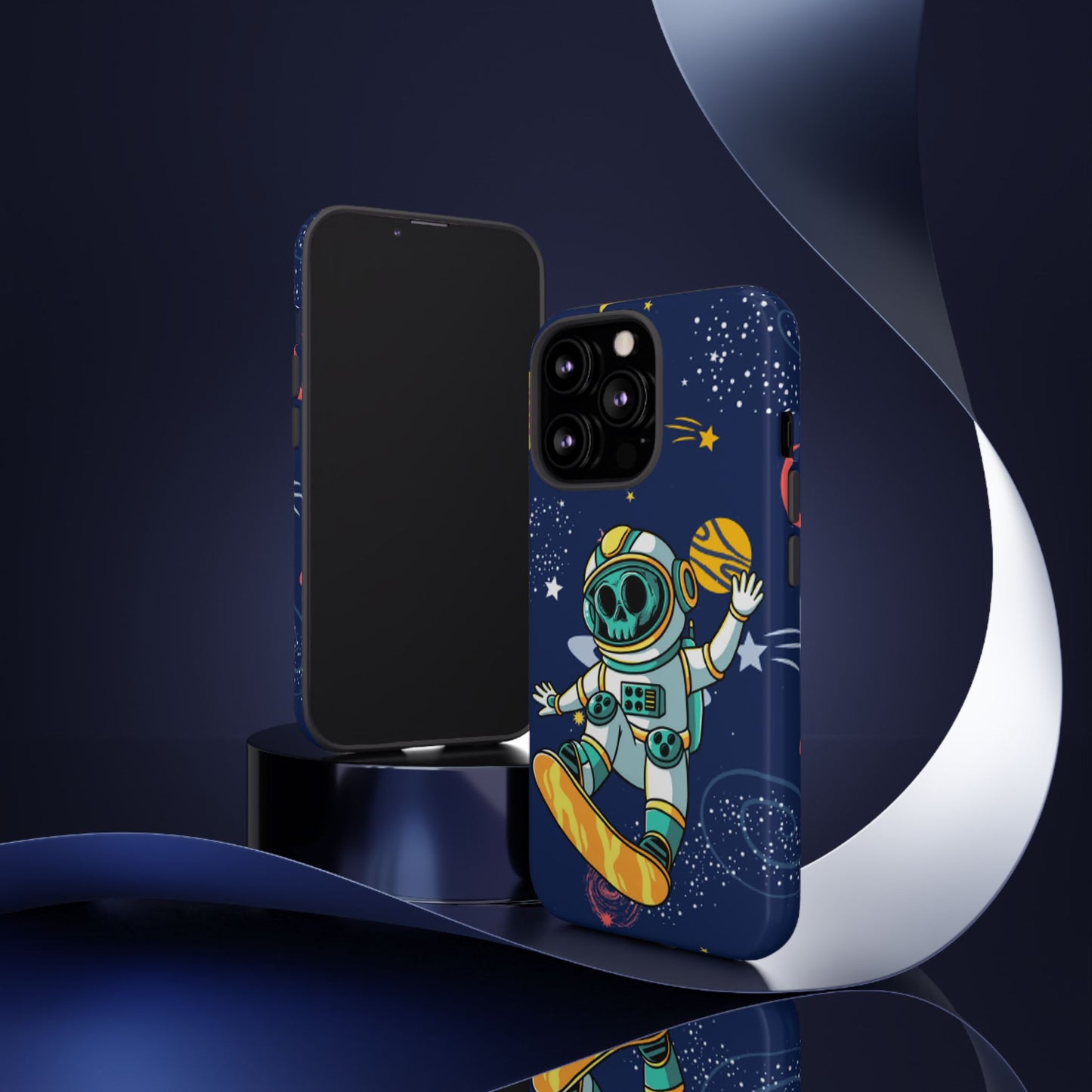 OMNI™ Skeleton Astronaut Space Surfer Double Layered Phone Case