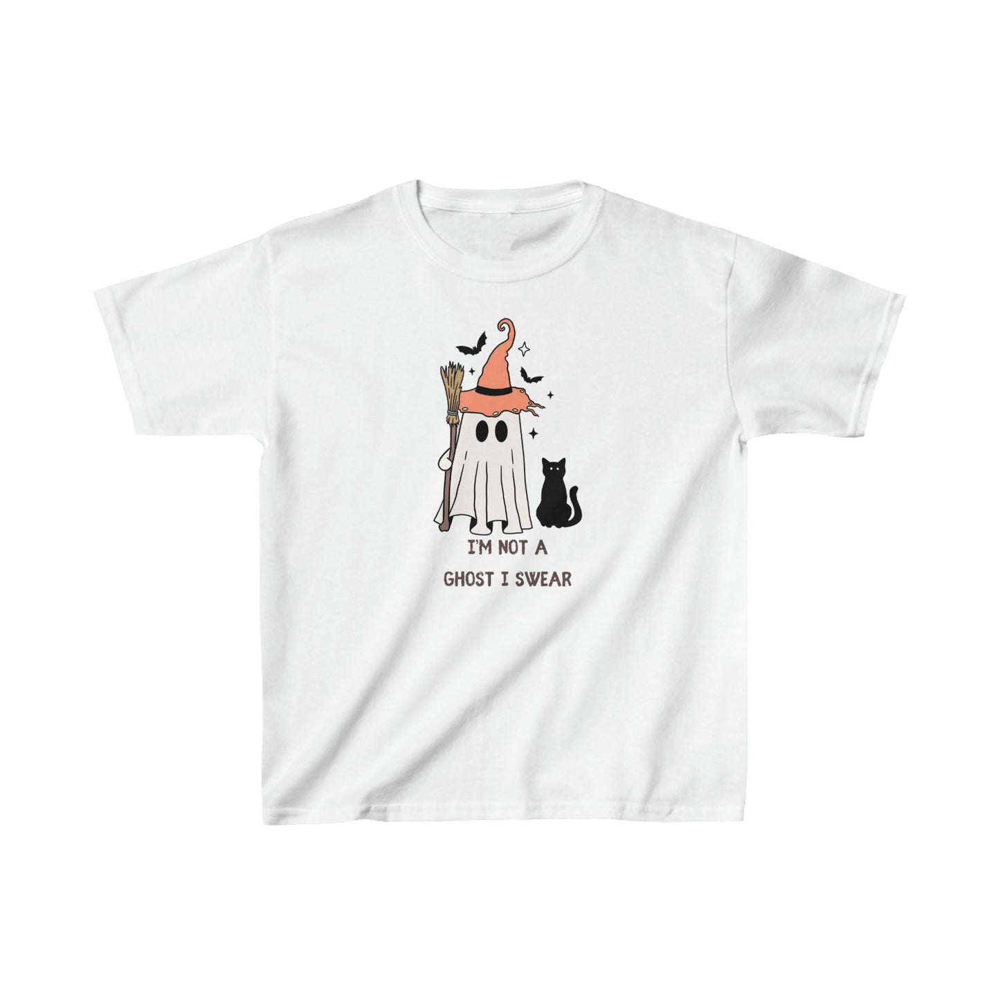 OMNI™ Simple Ghost Design Kids Heavy Cotton™ Tee for Halloween