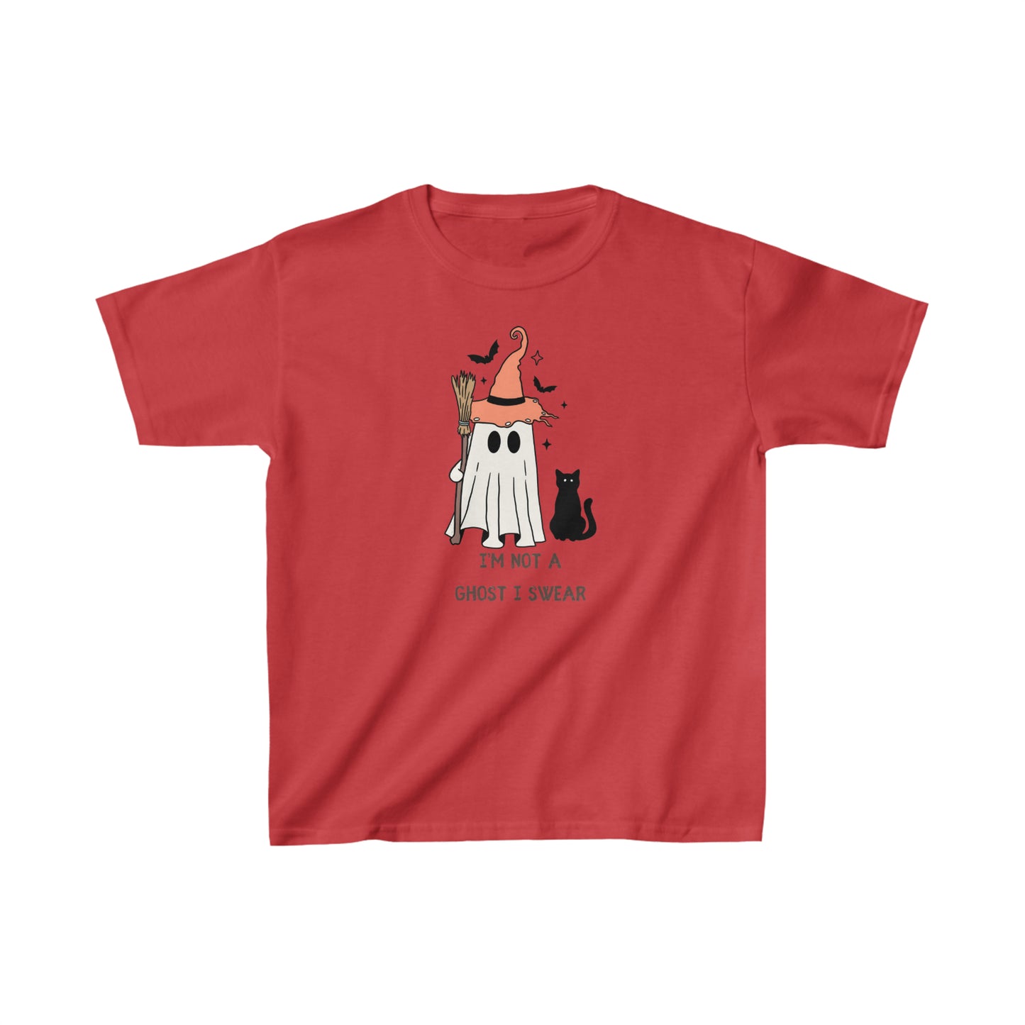 OMNI™ Simple Ghost Design Kids Heavy Cotton™ Tee for Halloween