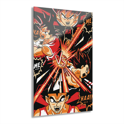 OMNI™ Dragon Ball Z Saiyan Battle Clash Acrylic Print
