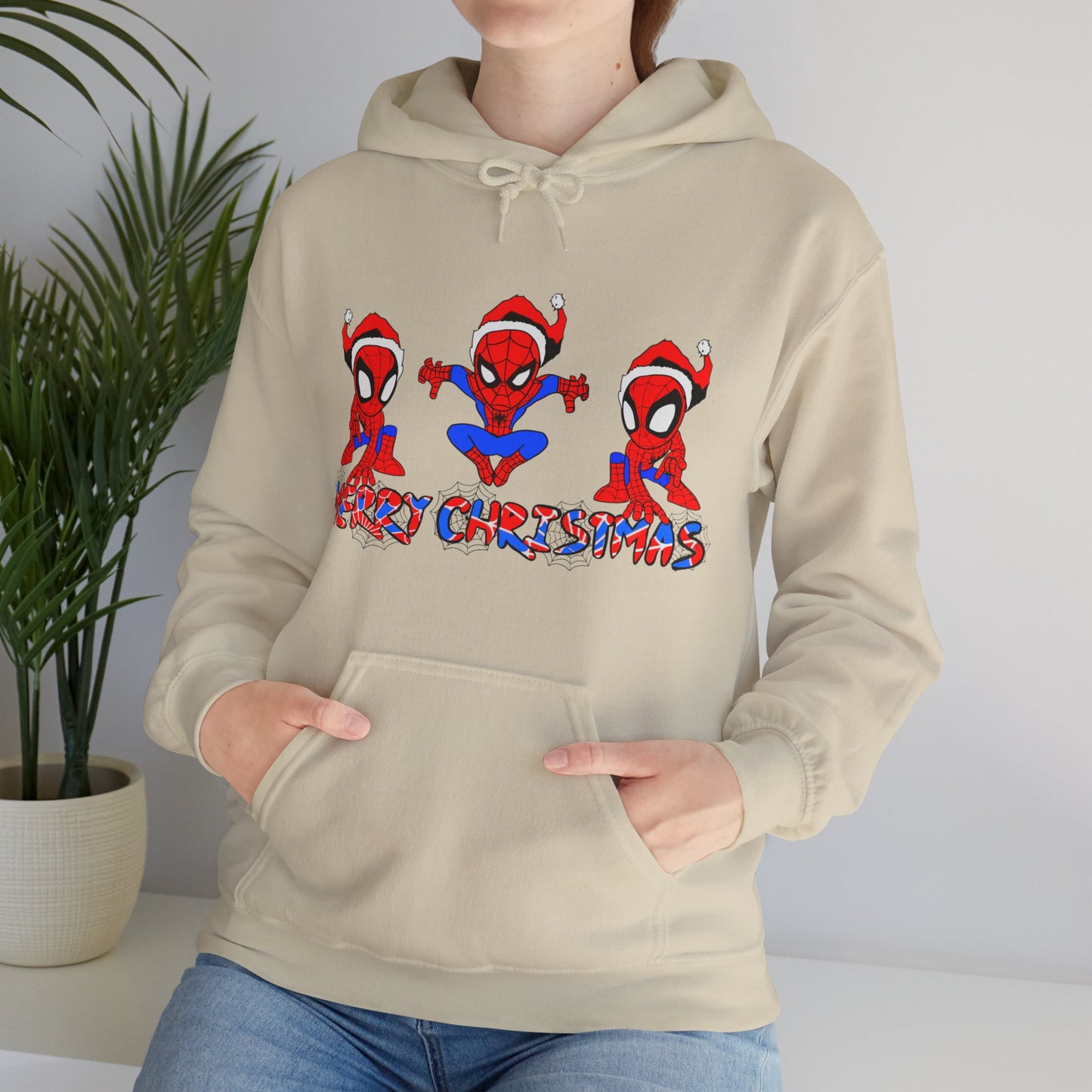 OMNI™ Spider-man Christmas Themed Unisex Heavy Blend Hoodie