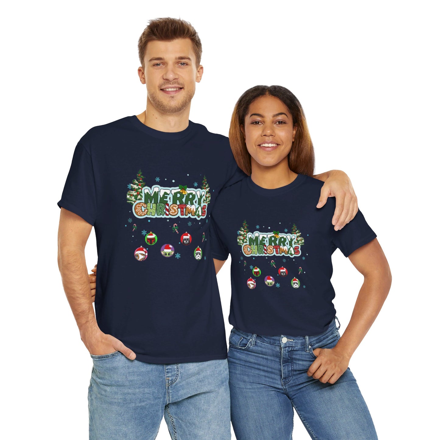 OMNI™ Star Wars Merry Christmas Unisex Heavy Cotton T-Shirt