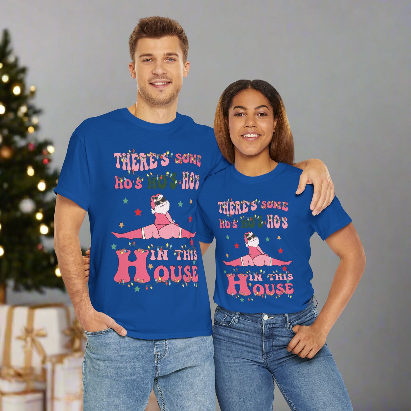 OMNI™ There's Some Ho, Ho, Hos Unisex Heavy Cotton T-Shirt