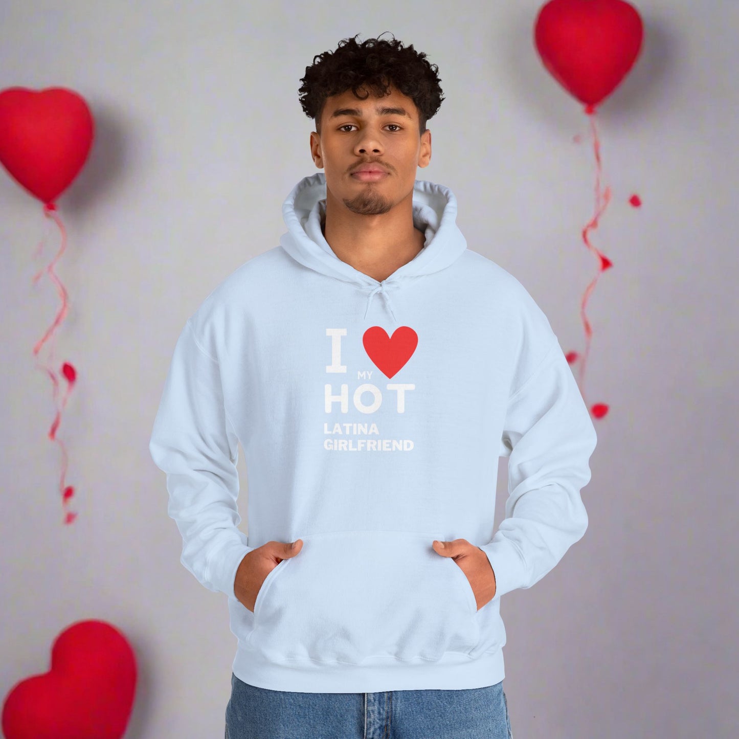 OMNI™ I Love My Hot Latina Girlfriend Men's Heavy Blend Hoodie