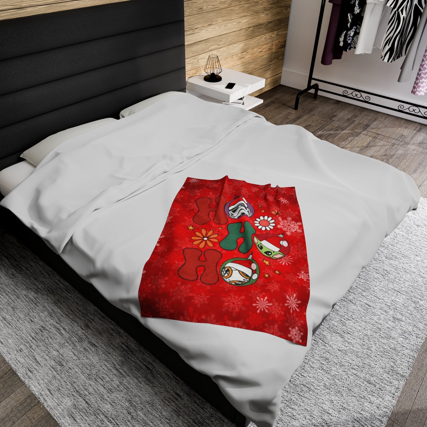 OMNI™ HO! HO! HO! Star Wars Christmas Themed Velveteen Plush Blanket