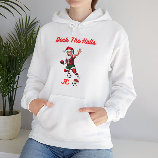 OMNI™ Deck The Halls FC (Santa Claus Football/Soccer Themed) Hoodie