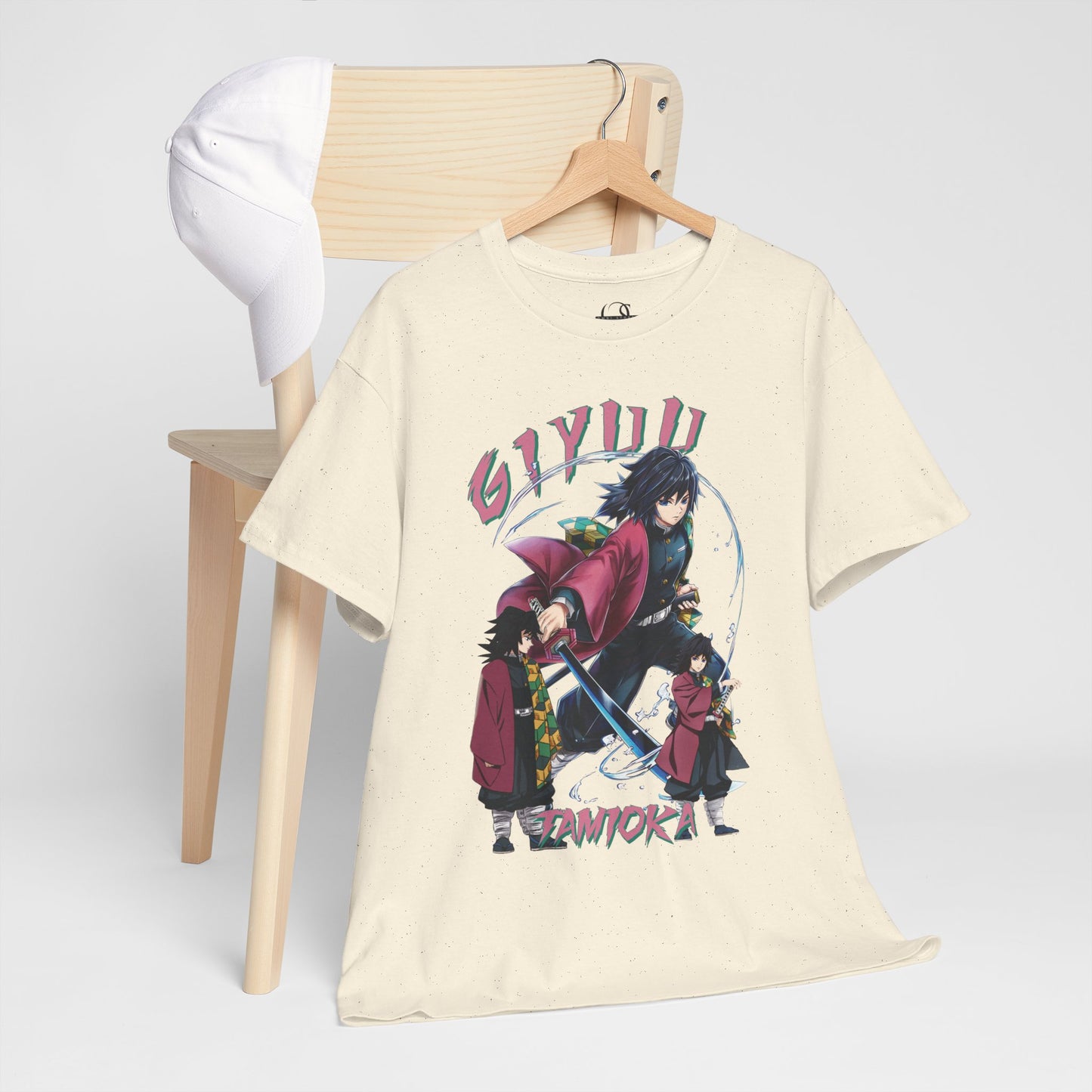 OMNI™ Demon Slayer Water Hashira Giyu Tomioka Unisex Heavy Cotton T-Shirt