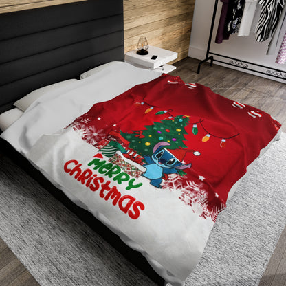 OMNI™ Stitch Christmas Themed Velveteen Plush Blanket