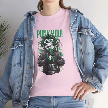 OMNI™ Punk Hipster Monkey Unisex Heavy Cotton T-Shirt