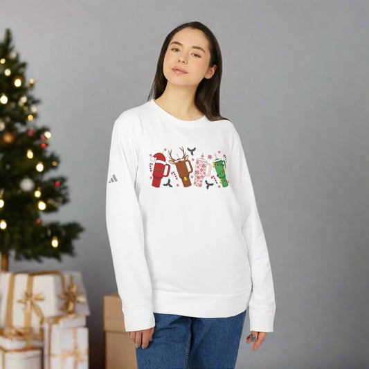 OMNI™ Christmas Tumbler Adidas Unisex Fleece Crewneck Sweatshirt