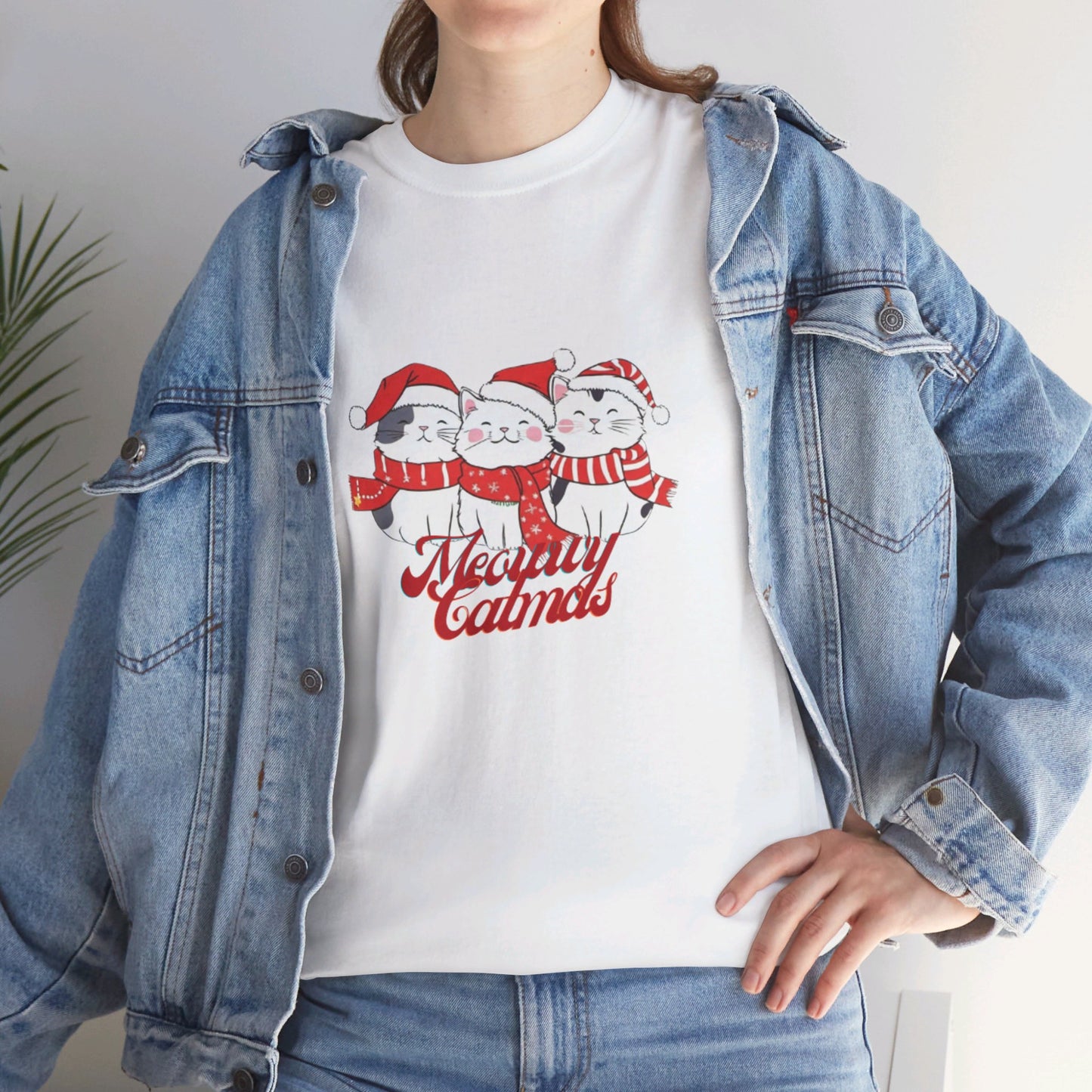 OMNI™ Meowwy Catmas Christmas Heavy Cotton Unisex T-Shirt