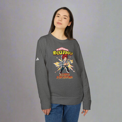 OMNI™ My Hero Academia Eijiro Kirishima Adidas Unisex Fleece Crewneck Sweatshirt