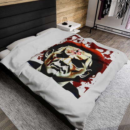 OMNI™ Michael Myers Design Velveteen Plush Blanket for Halloween