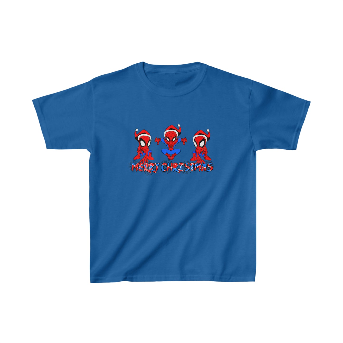 OMNI™ Spider-man Christmas Themed Kids Heavy Cotton T-Shirt