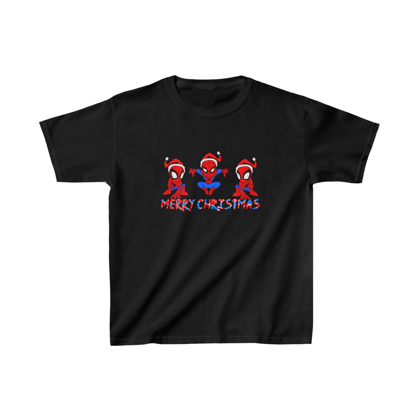 OMNI™ Spider-man Christmas Themed Kids Heavy Cotton T-Shirt