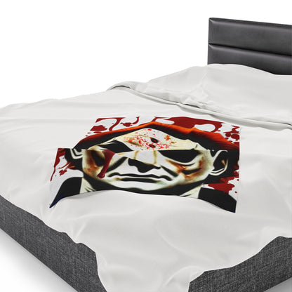 OMNI™ Michael Myers Design Velveteen Plush Blanket for Halloween