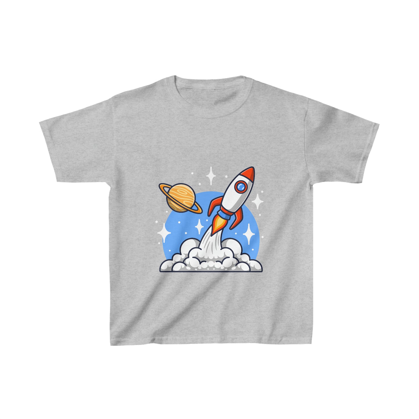 OMNI™ Rocket Ship Kids Heavy Cotton T-Shirt