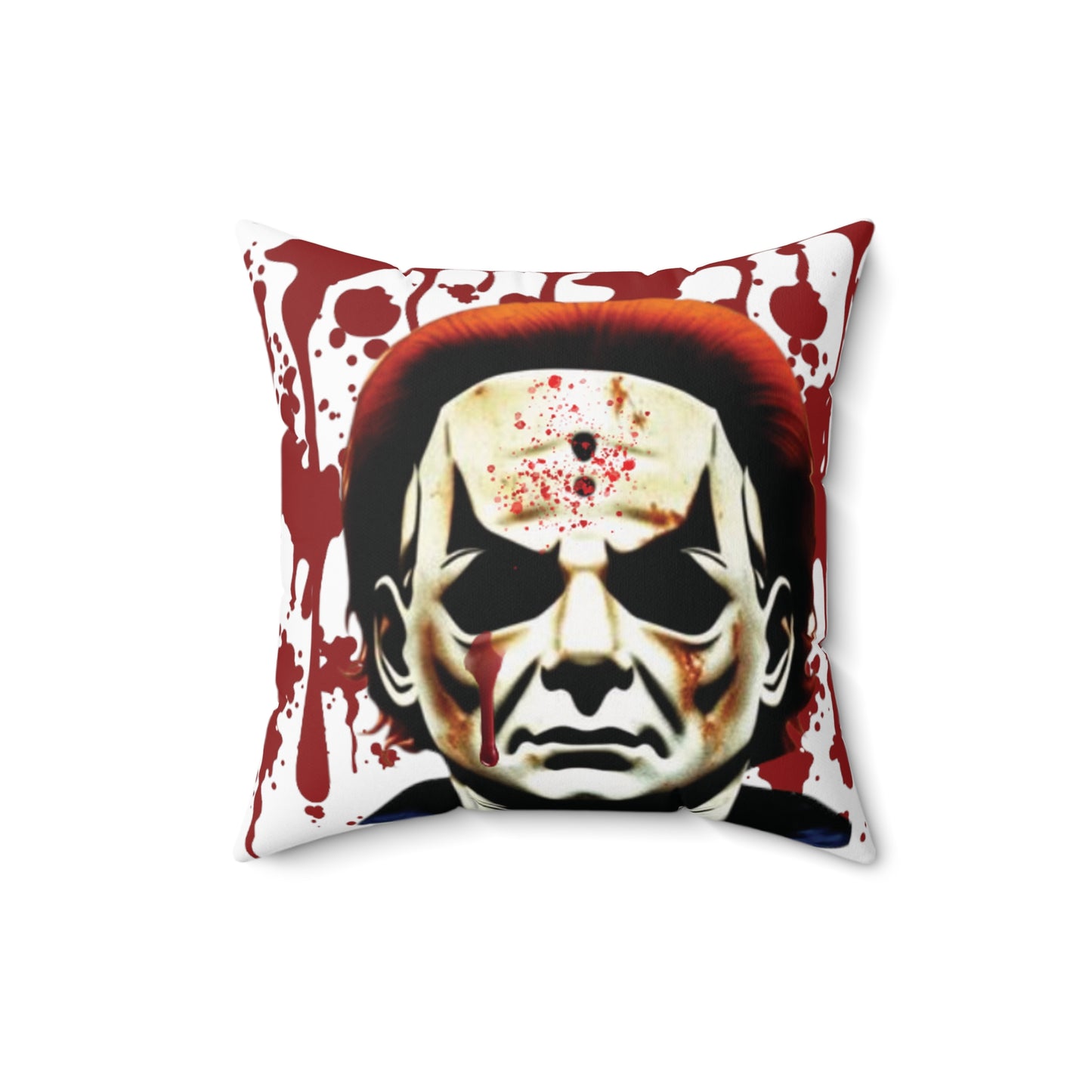 OMNI™ Michael Myers Design Spun Polyester Square Pillow for Halloween