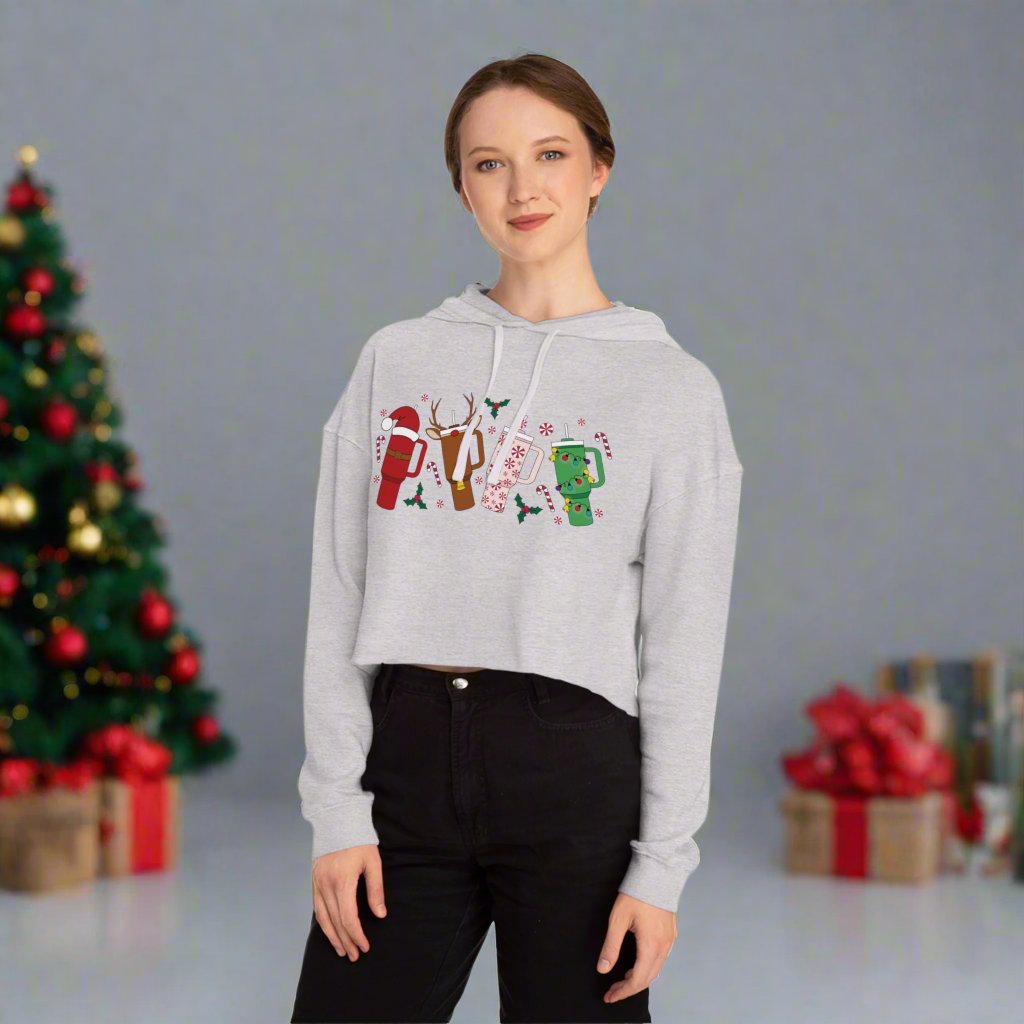 OMNI™ Christmas Tumbler Women’s Cropped Hoodie