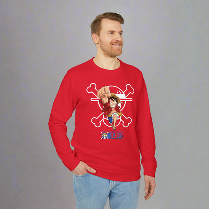 OMNI™ One Piece Straw Hat Monkey D. Luffy Adidas Unisex Fleece Crewneck Sweatshirt