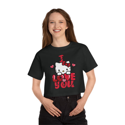 OMNI™ Hello Kitty Valentine's Day Champion Women's Heritage Cropped T-Shirt