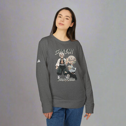OMNI™ Demon Slayer Wind Hashira Sanemi Shinazugawa Adidas Unisex Fleece Crewneck Sweatshirt