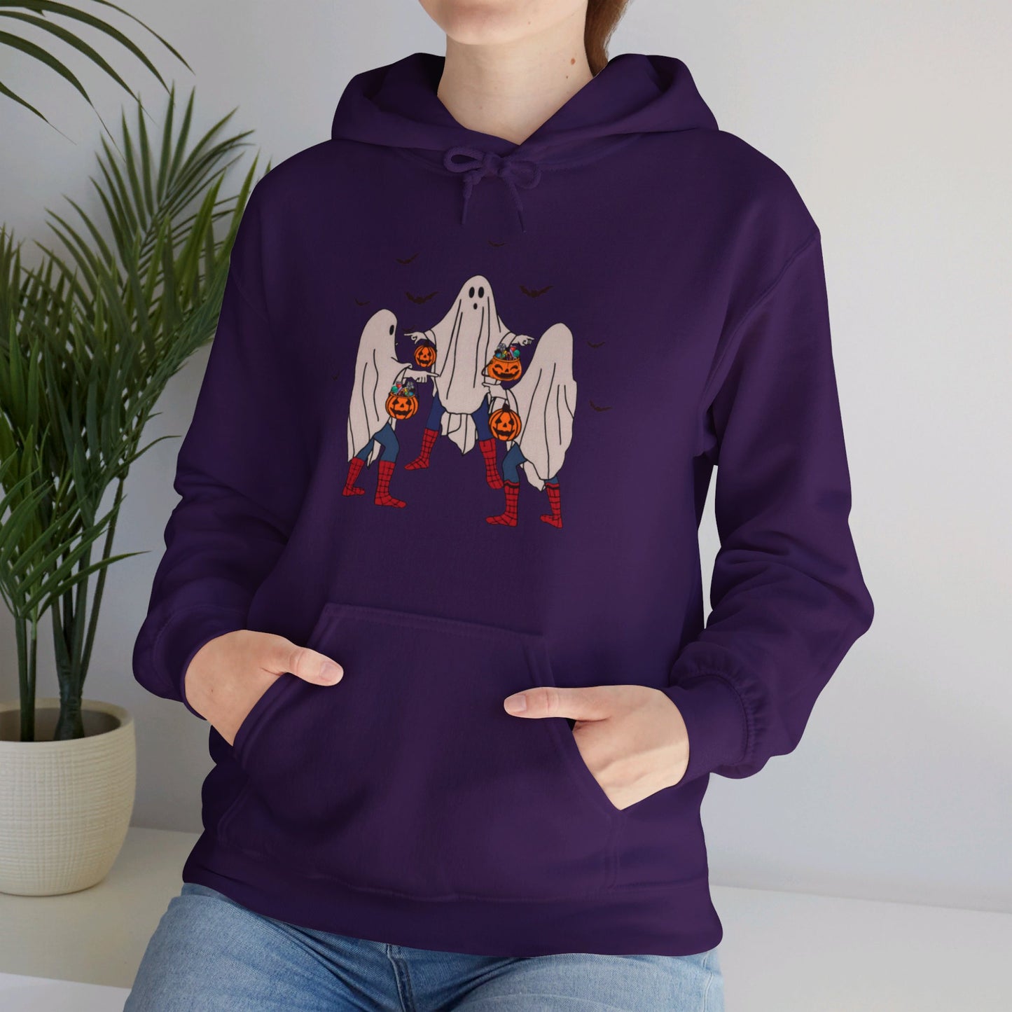 OMNI™ Halloween Themed Spider-Man Meme Unisex Heavy Blend Hoodie