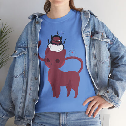 OMNI™ Nero and Rouge Duo Unisex Heavy Cotton T-Shirt