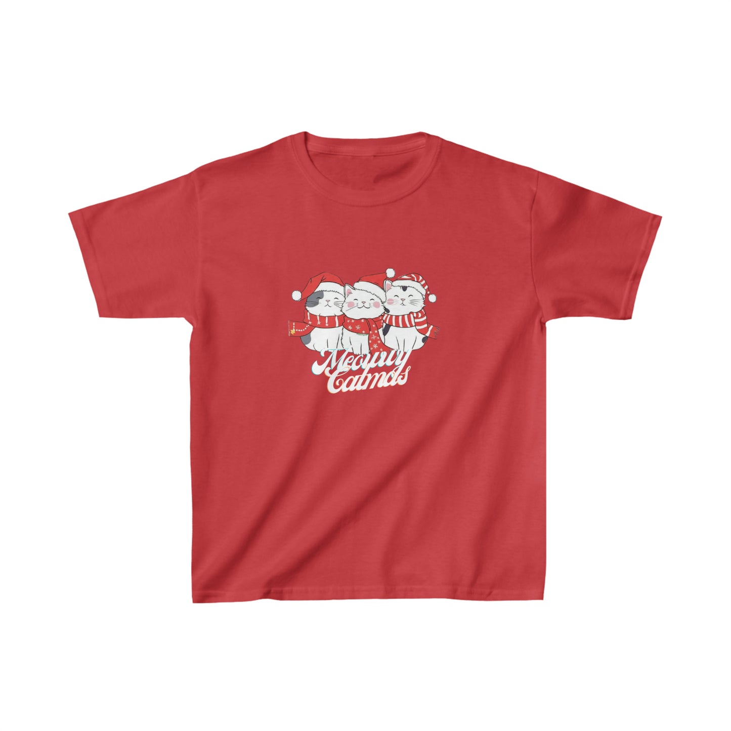 OMNI™ Meowwy Catmas Kids Heavy Cotton T-Shirt