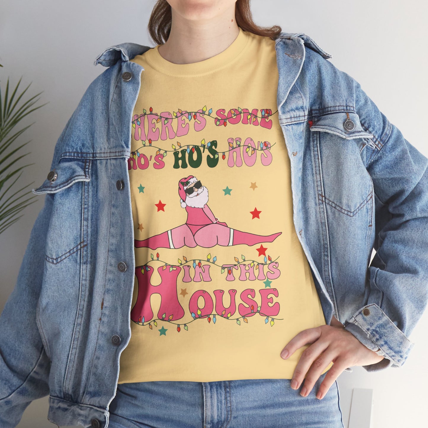 OMNI™ There's Some Ho, Ho, Hos Unisex Heavy Cotton T-Shirt