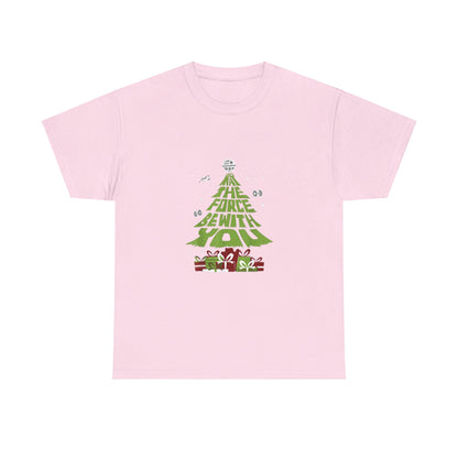 OMNI™ May The Force Be With You Christmas Tree Unisex Heavy Cotton T-Shirt