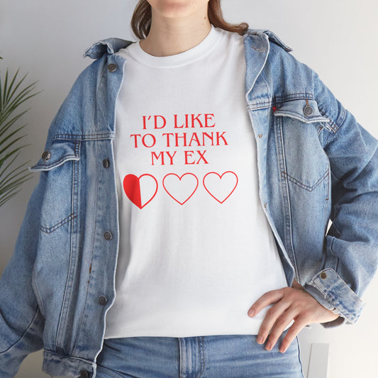 OMNI™ I'D Like To Thank My Ex Unisex Heavy Cotton T-Shirt